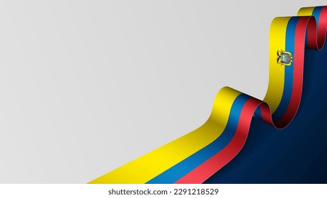 Fondo de la bandera de Ecuador. Elemento de impacto para el uso que desea hacer de él.