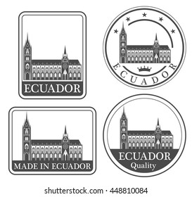 Ecuador. Rubber and stamp 
