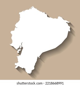 Ecuador vector country map silhouette