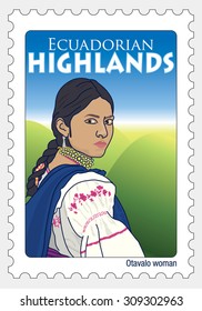 Ecuadorian highlands stamp