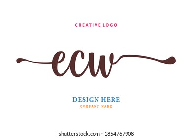 ECW lettering logo is simple, easy to understand and authoritative