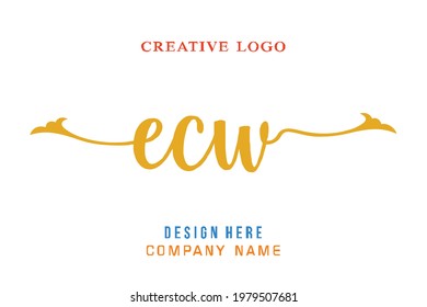 ECW lettering logo is simple, easy to understand and authoritative