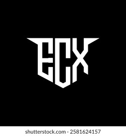 ECX letter logo design with white background in illustrator, vector logo modern alphabet font overlap style, calligraphy designs for logo, Poster, Invitation, etc.