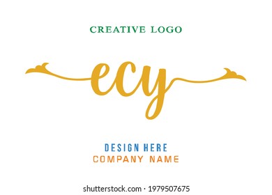 ECY lettering logo is simple, easy to understand and authoritative