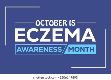 
eczema awareness month. banner background vector illustration with awareness design