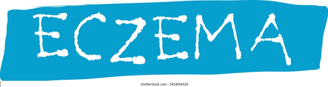 ECZEMA stamp on white background