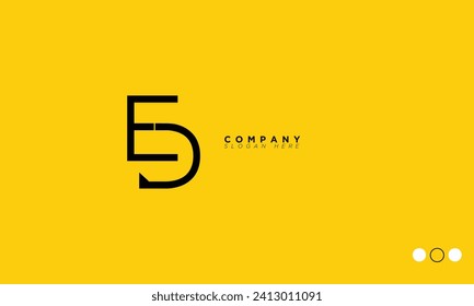 ED Alphabet letters Initials Monogram logo DE, E and D