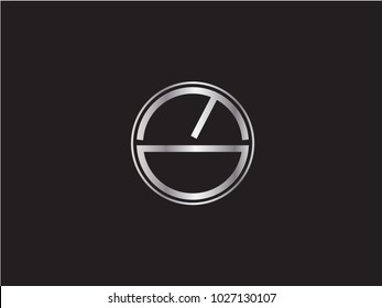 ED circle Shape Letter Design

