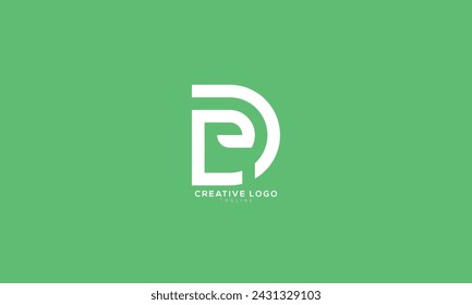 ED DE  Abstract initial monogram letter alphabet logo design