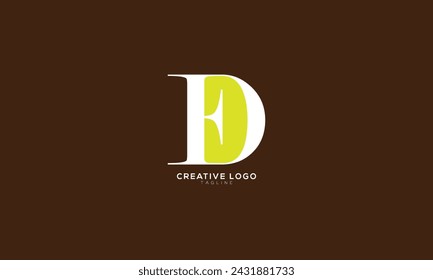 ED DE Abstract initial monogram letter alphabet logo design