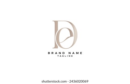 ED, DE, Abstract initial monogram letter alphabet logo design