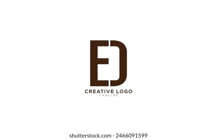 ED DE Abstract initial monogram letter alphabet logo design