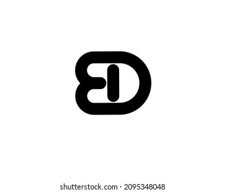 Ed de e d initial lettet logo