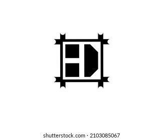 Ed de e d initial letter logo isolated on white background