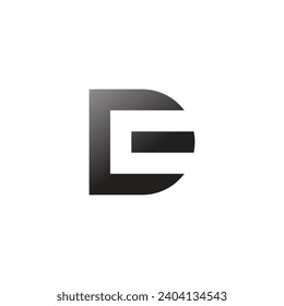 ED or DE initial modern monogram letter logo design