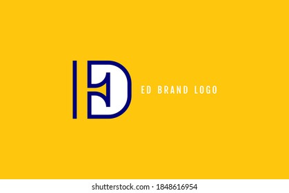 ED and DE letter logo design for multiple use , Icon , apps icon , logo