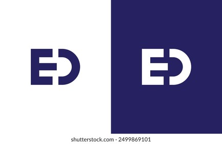 ED, DE letter logo premium and unique logo vector logo