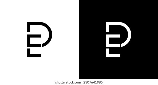 ED or DE Logo, ED or DE Monogram, Initial ED Logo, Letter ED Logo, Icon, Vector