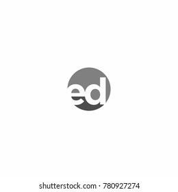Ed Education Initial Letter Logo Vector
