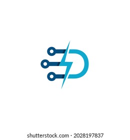 ED electric  vector logo template svg
