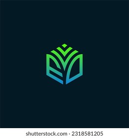 Initial Brief ED hexagon Logo Design, VED hexagon Logo Design, florieren, entwickeln, natürliche, organische, einfache, Finanzen Logo, Immobilien, geeignet für Ihr Unternehmen.