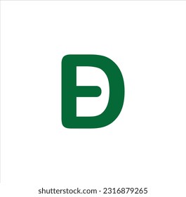 ED or initial letter logo design for eps 10