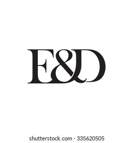 E&D Initial Logo. Ampersand Monogram Logo