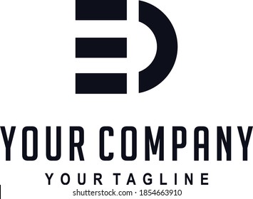 ed initial logo for business
