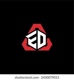 ED initial logo modern and futuristic concept for esport or gaming logo
