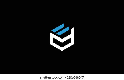  ED Initial logo template vector 