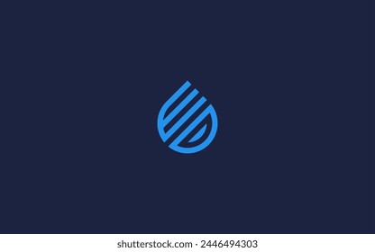 ed letter with droplets logo icon design vector design template inspiration