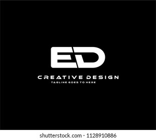 ED Letter Logo Design svg