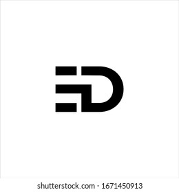 ED letter Logo Design Template Vector
 svg