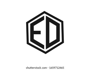 ED Letter Monogram Logo Design