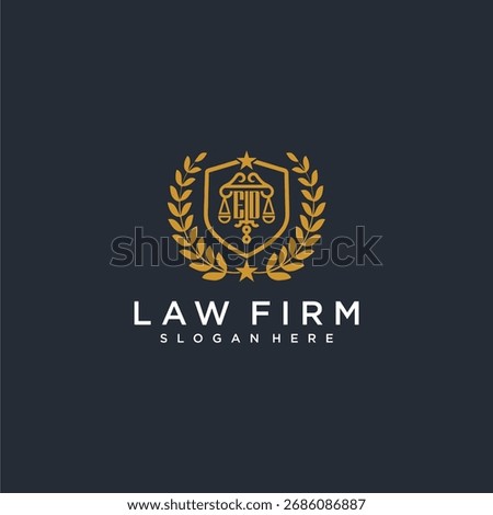 ED letter monogram logo for lawfirm with pillar and leaf image design