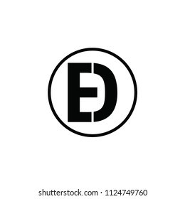 ed letter vector logo