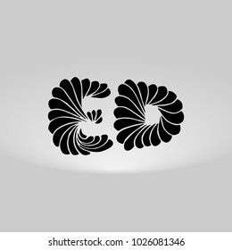ED Logo, Decorative, Romantic