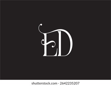 ED Logo Design Creative and Modern Logo Design