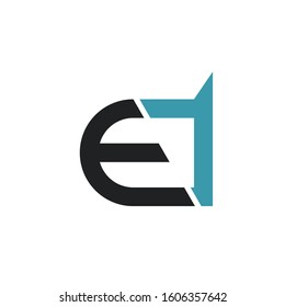 ED logo design simple modern template