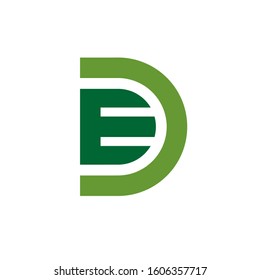 ED logo design simple modern template