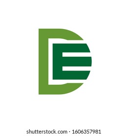 ED logo design simple modern template