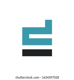 ED logo design vector template