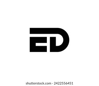 ED-Logo-Design-Vektorgrafik-Vorlage