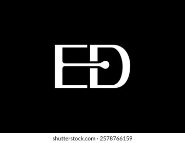 ED logo desing and monogram logo
