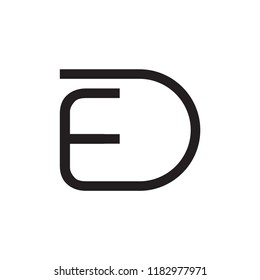 ED logo letter design