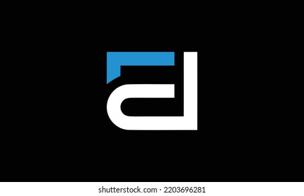 Diseño de la carta logo ED sobre fondo de lujo. Concepto de letra de monograma del logo DE diseño del logotipo del icono ED