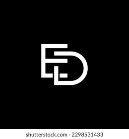 ED Logo, ED Monogram, Initial ED Logo, Letter ED Logo, Icon, Vector svg