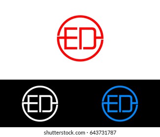 Ed rounded initials
