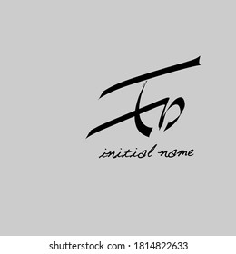 ED Signature-Initial-Logo-Vorlage Vektor