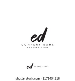 ED signature logo vector 